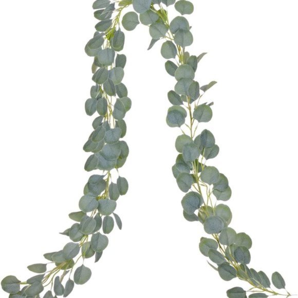 Urban Outfitters Other - Eucalyptus Greenry Faux Silk Leaves 6ft Wall Decor